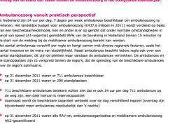 Ambulances in zicht 2011 - samenvatting