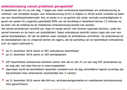 Ambulances in zicht 2010 - samenvatting